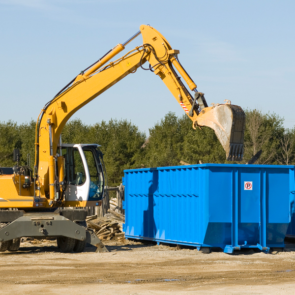 are there any restrictions on where a residential dumpster can be placed in Braswell GA